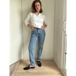 90s Calvin Klein Jeans Stone Light Wash W 28 High Rise Straight Leg Mom Jean USA